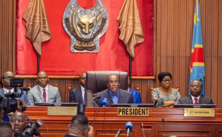  IVème LEGISLATURE EN RD CONGO: LE SENAT INSTALLE SON BUREAU PROVISOIRE